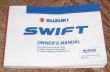 SUZUKI SWIFT instrukcja obsługi j. angielski 