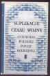 SUPLIKACJE CZASU WOJNY  antologia polskiej poezji religijnej 1939-1945  J. Szczypka