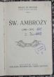 Św. Ambroży Książę de Broglie 1926 rok  