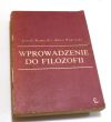 WPROWADZENIE DO FILOZOFII    L. Kasprzyk A. Węgrzecki