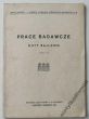 PRACE BADAWCZE HUTY BAILDON Zeszyt IV 1938