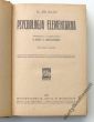 Psychologja elementarna  H. DE RAAF