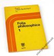  PRACE Z NAUK SPOŁECZNYCH 14 Folia philosophica 1 pod redakcją JÓZEFA BAŃKI