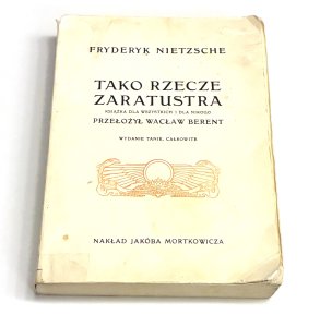 Tako rzecze Zaratustra. Fryderyk Nietzsche.